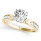 Single Row Prong Engagement Ring