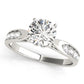 Single Row Prong Engagement Ring