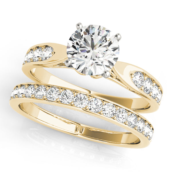 Single Row Prong Engagement Ring
