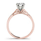 Single Row Prong Engagement Ring