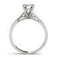 Single Row Prong Engagement Ring