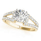 Multirow Split Shank Engagement Rings