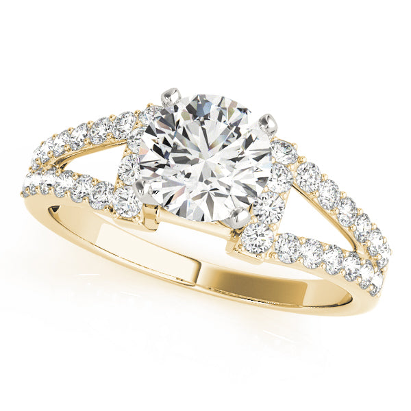 Multirow Split Shank Engagement Rings
