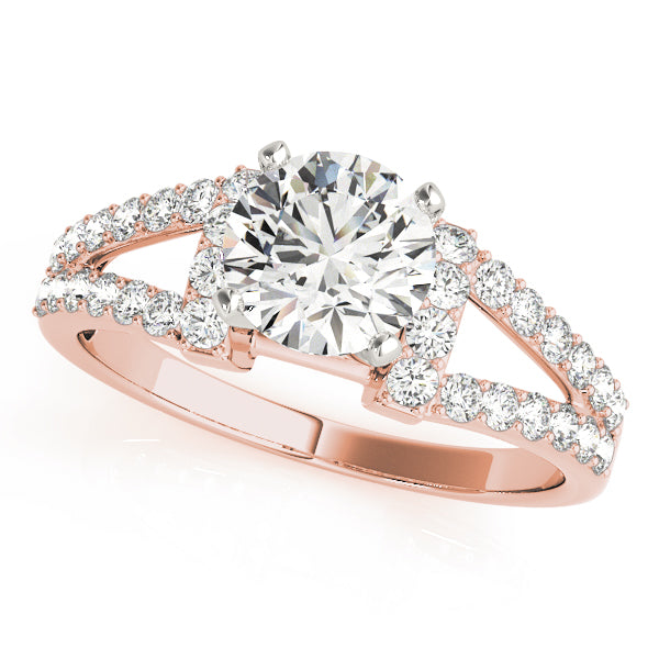 Multirow Split Shank Engagement Rings