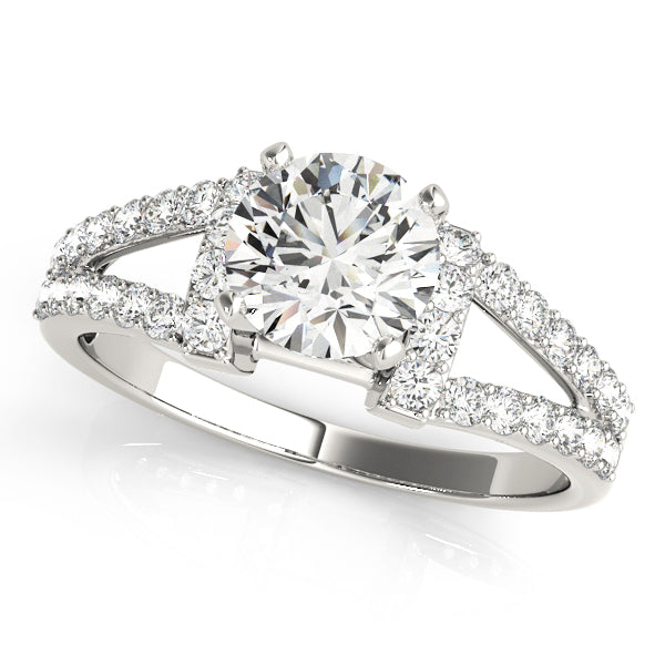 Multirow Split Shank Engagement Rings
