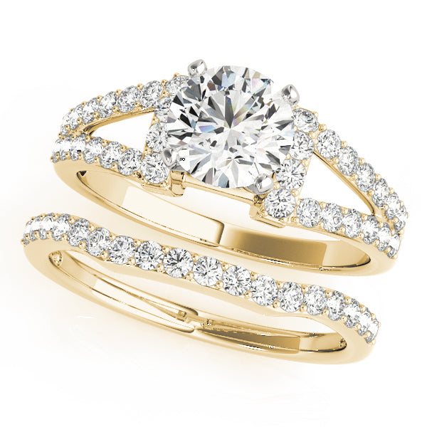 Multirow Split Shank Engagement Rings