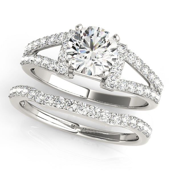 Multirow Split Shank Engagement Rings