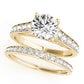 Accented Single Row Round Engagement Ring