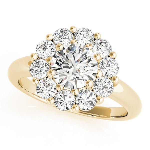 Round Halo Engagement Ring