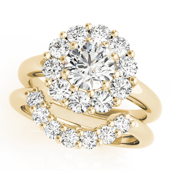 Round Halo Engagement Ring