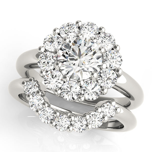 Round Halo Engagement Ring