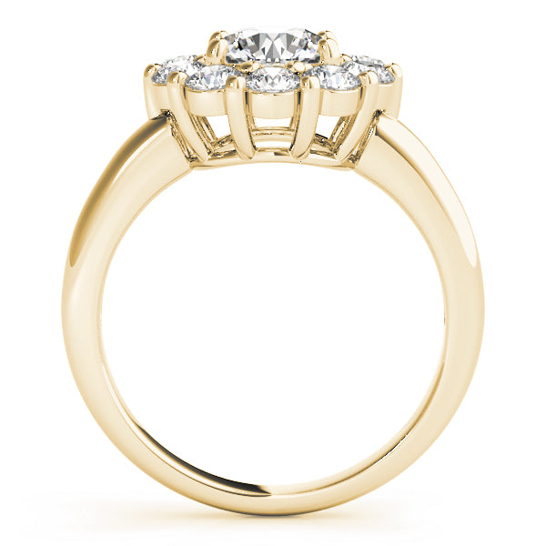 Round Halo Engagement Ring