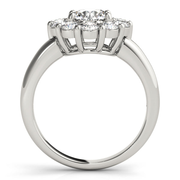 Round Halo Engagement Ring