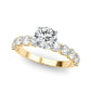Single Row Diamond Engagement Ring