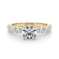 Single Row Diamond Engagement Ring