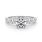 Single Row Diamond Engagement Ring