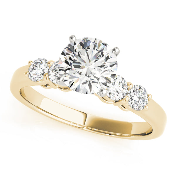 4-Stone Shared Prong Engagement Ring