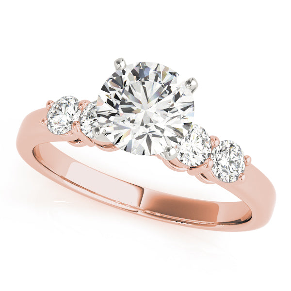 4-Stone Shared Prong Engagement Ring