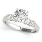 4-Stone Shared Prong Engagement Ring
