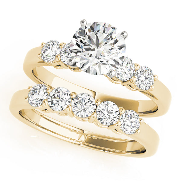 4-Stone Shared Prong Engagement Ring