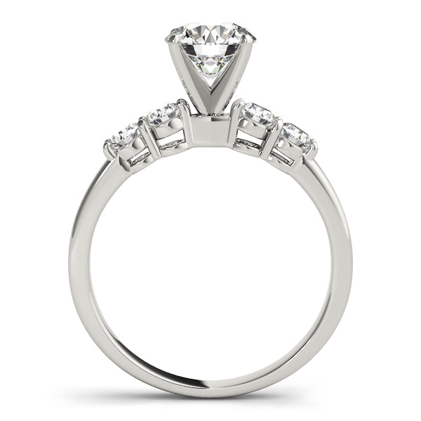 4-Stone Shared Prong Engagement Ring