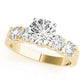 Single Row Prong Set Engagement Rings