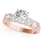 Single Row Prong Set Engagement Rings