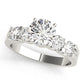 Single Row Prong Set Engagement Rings