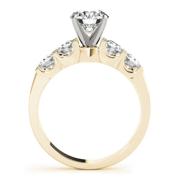 Single Row Prong Set Engagement Rings