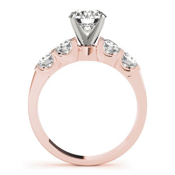 Single Row Prong Set Engagement Rings