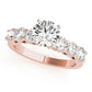 Shared Prong Engagement Ring