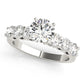 Shared Prong Engagement Ring
