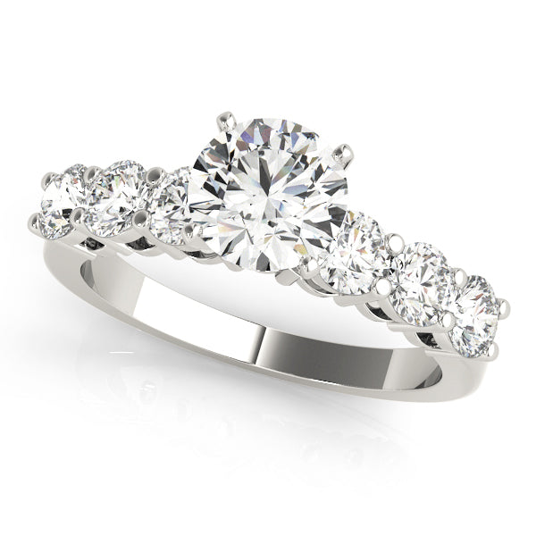 Shared Prong Engagement Ring