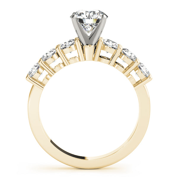 Shared Prong Engagement Ring