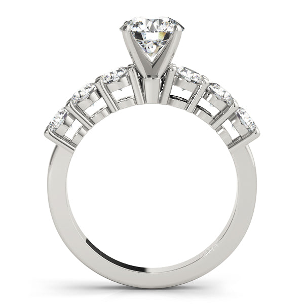 Shared Prong Engagement Ring
