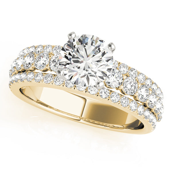 3-Row Engagement Ring