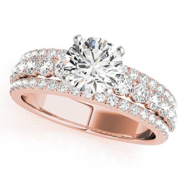 3-Row Engagement Ring