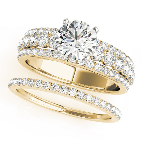 3-Row Engagement Ring