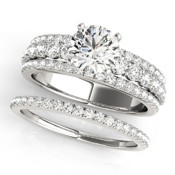 3-Row Engagement Ring