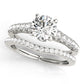 Single Row Prong Set Engagement Ring