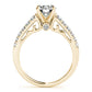 Single Row Prong Set Engagement Ring
