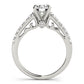 Single Row Prong Set Engagement Ring