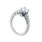 Single Row Prong Set Engagement Ring