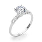 Single Row Trellis Engagement Ring