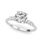 Single Row Trellis Engagement Ring