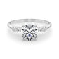 Single Row Trellis Engagement Ring