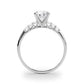 Single Row Trellis Engagement Ring