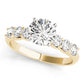 Single Row Trellis Engagement Ring