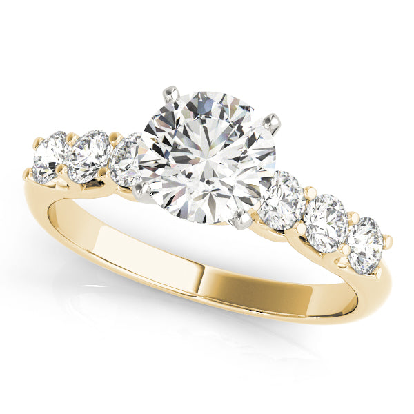 Single Row Trellis Engagement Ring