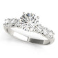 Single Row Trellis Engagement Ring